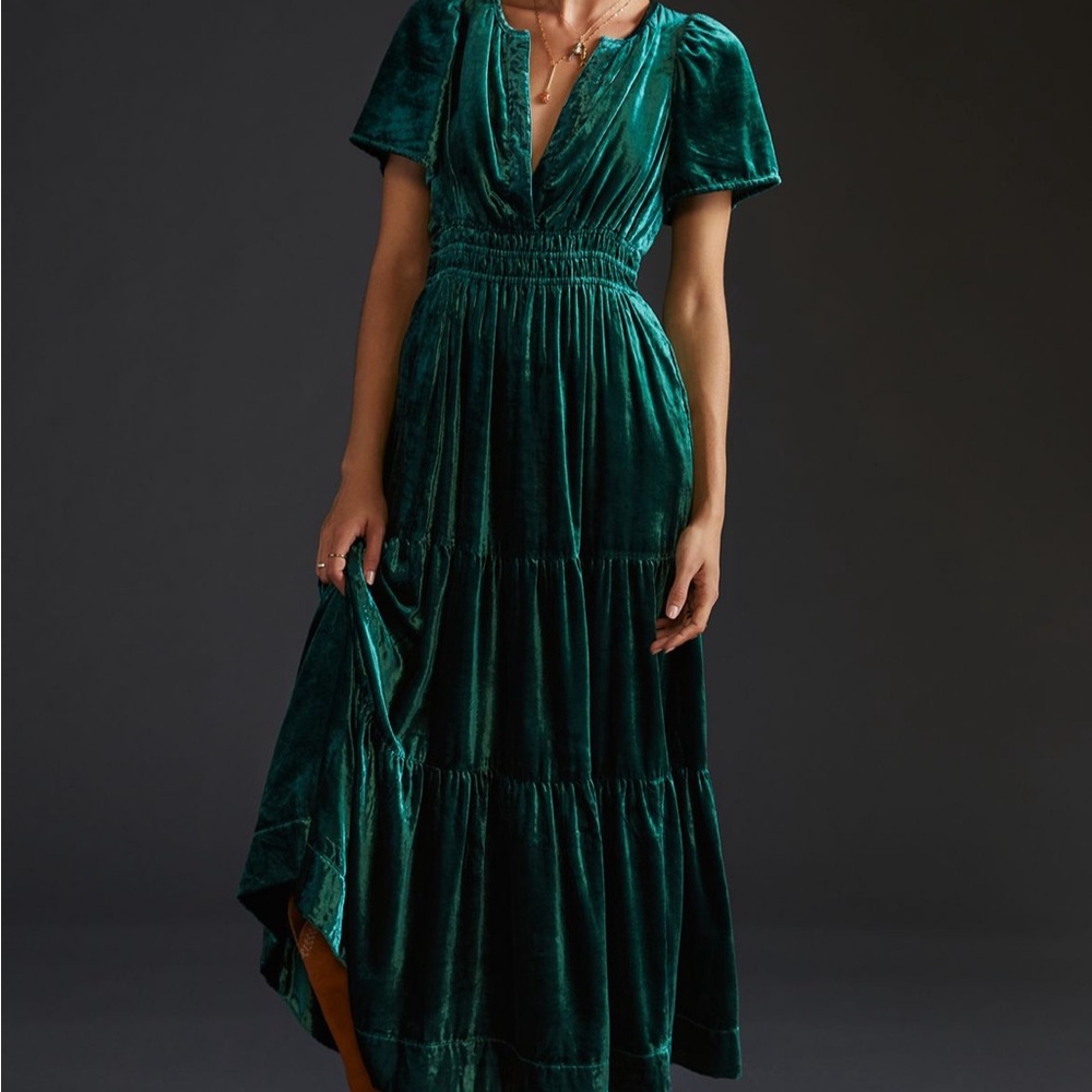 Maeve Somerset Maxi Dress in Velvet